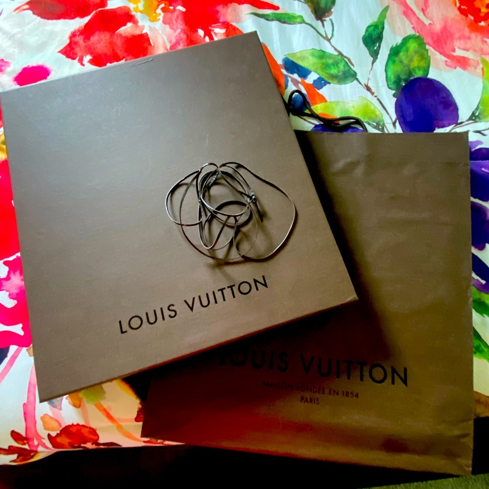 Louis Vuitton Box, dust bag, and purchase bag